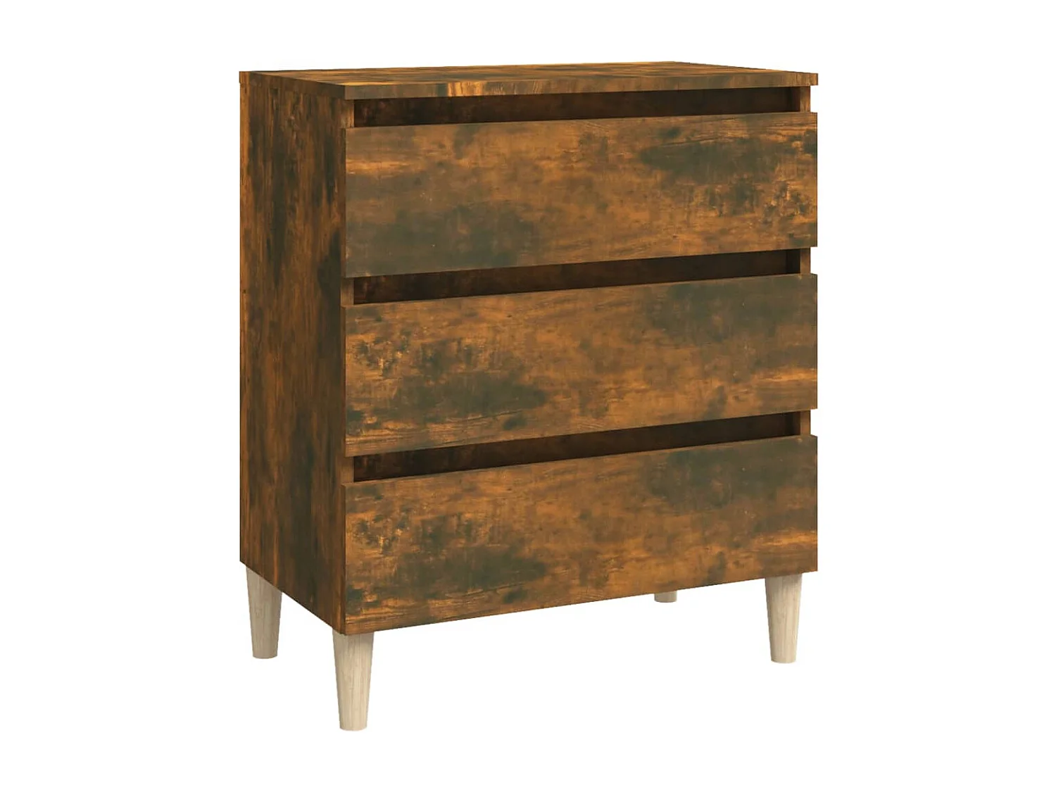 Buffet Chêne fumé 60x35x69 cm Bois d'ingénierie