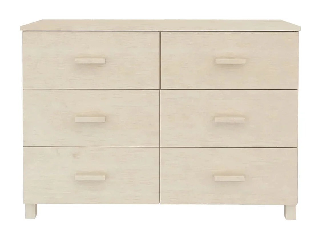 Aparador HAMAR 113x40x80 cm pinho maciço castanho-mel