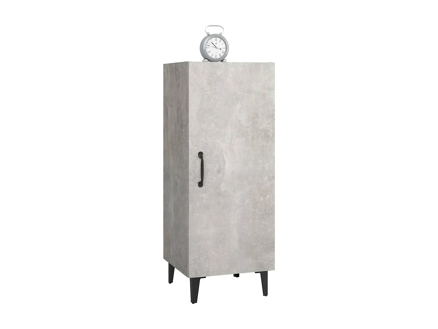 Buffet Gris béton 34,5x34x90 cm Bois d'ingénierie