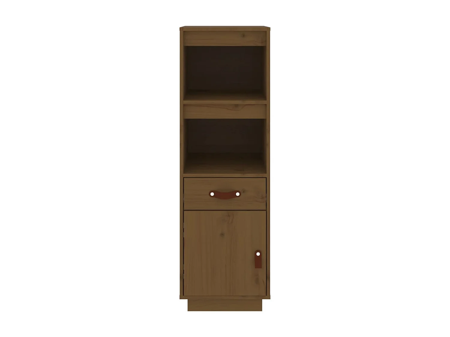 Buffet haut Marron miel 34x40x108,5 cm Bois massif de pin