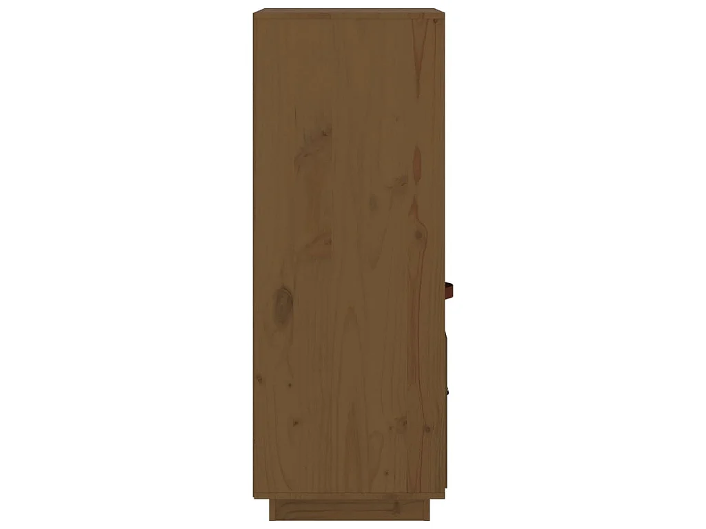 Buffet haut Marron miel 34x40x108,5 cm Bois massif de pin