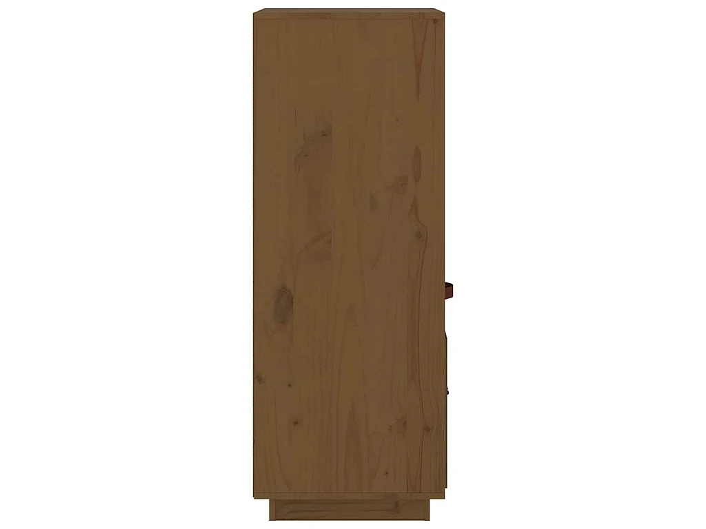 Buffet haut Marron miel 34x40x108,5 cm Bois massif de pin