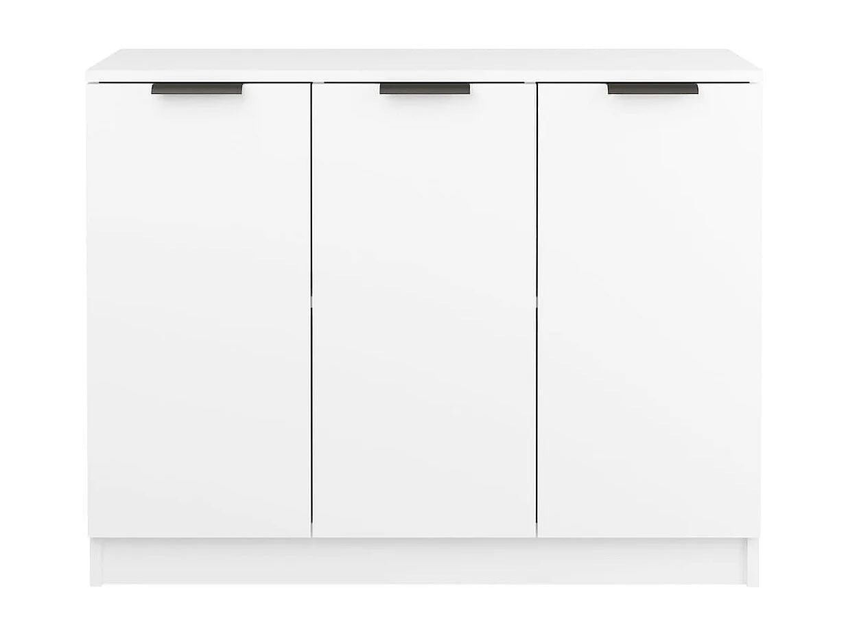 Buffet Blanc 90,5x30x70 cm Bois d'ingénierie
