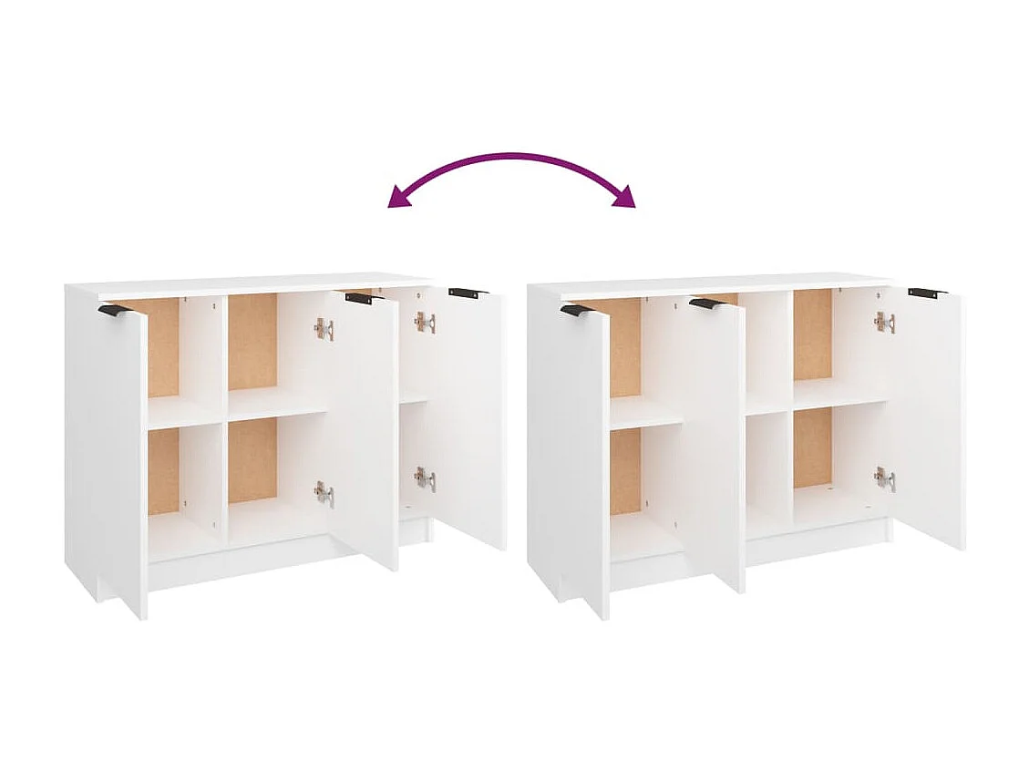 Sideboard Weiß 90,5x30x70 cm Holzwerkstoff