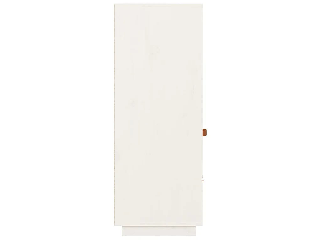 Highboard Weiß 67x40x108,5 cm Massivholz Kiefer