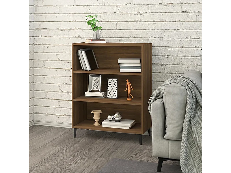 Dressoir 69,5x32,5x90 cm bewerkt hout bruin eikenkleur