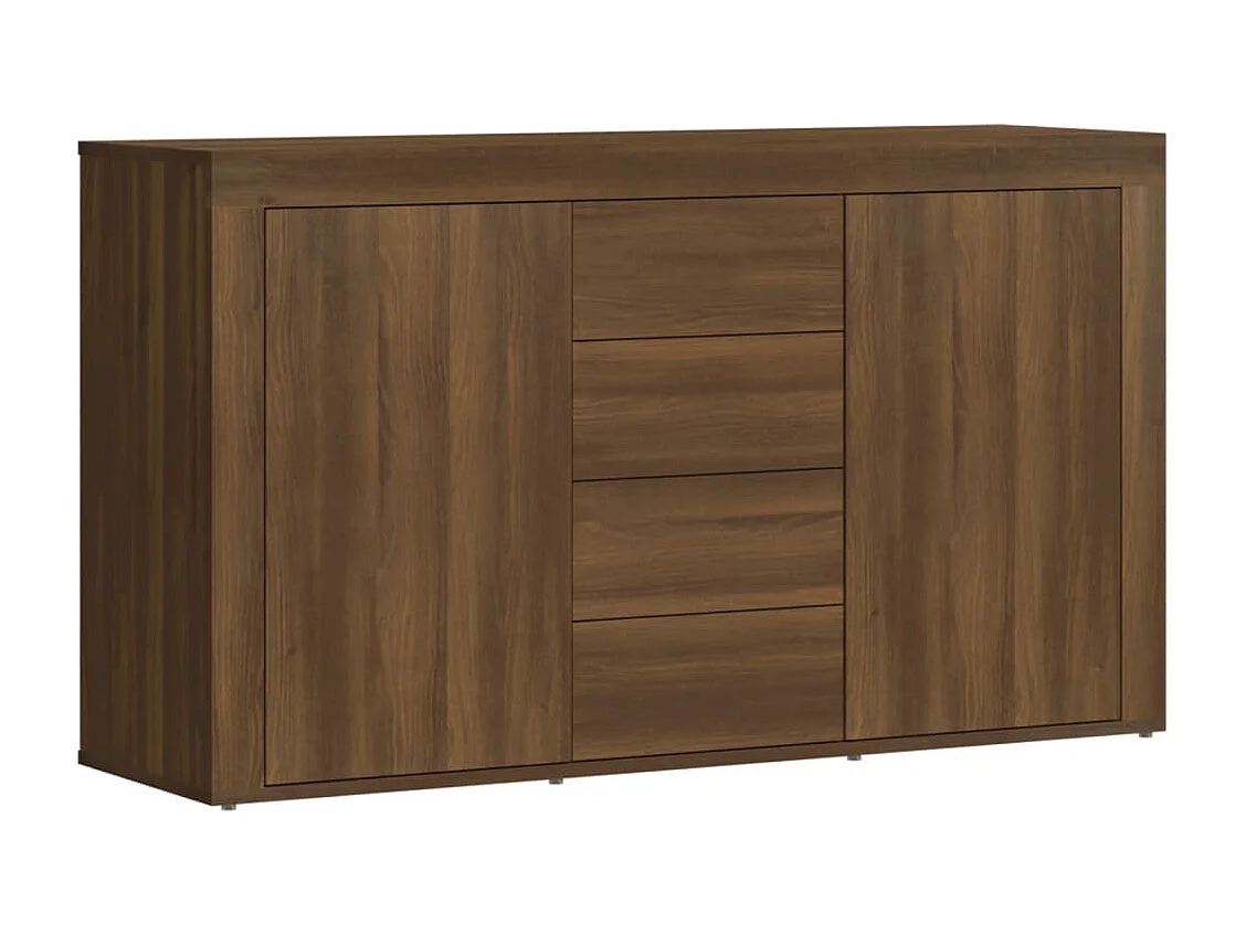 Sideboard Braun Eichen-Optik 120x36x69 cm Holzwerkstoff