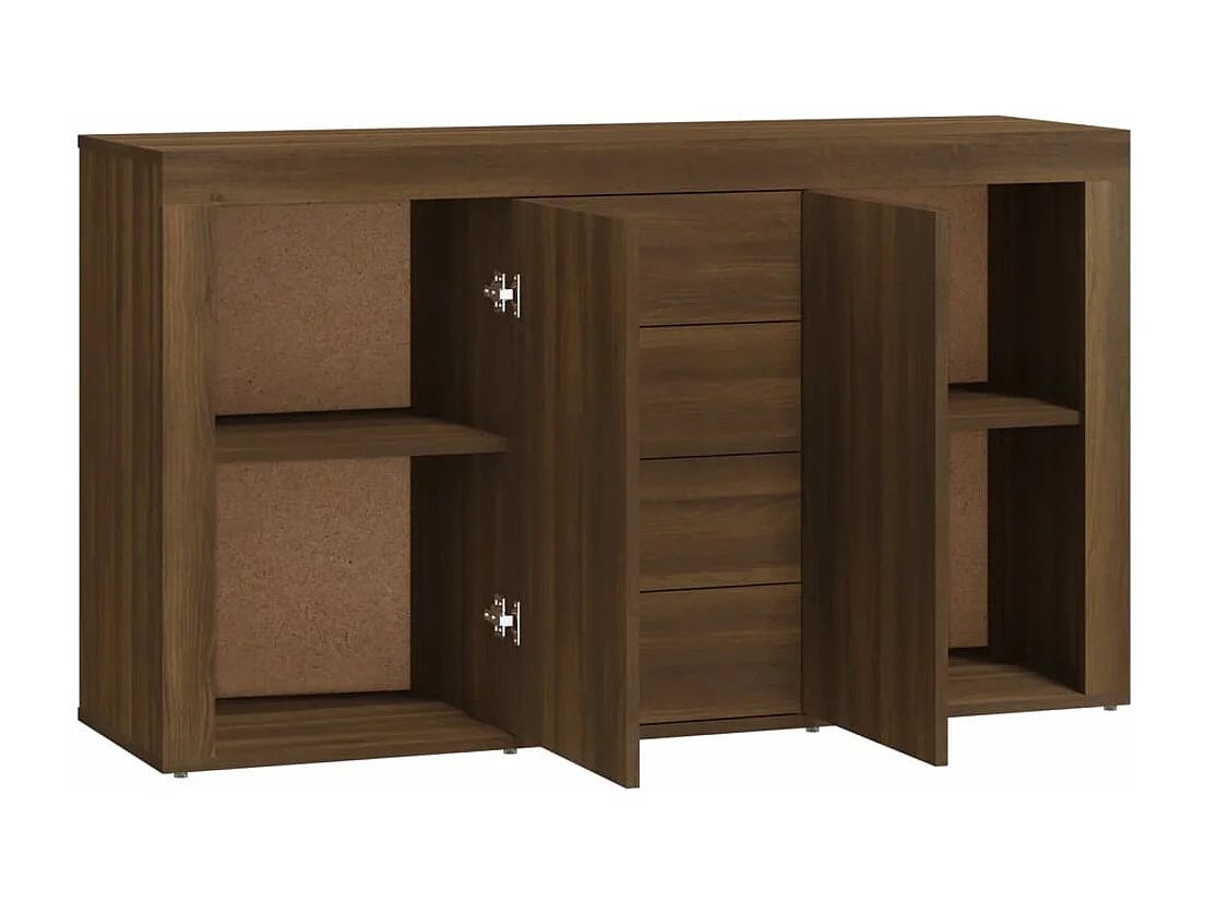 Sideboard Braun Eichen-Optik 120x36x69 cm Holzwerkstoff