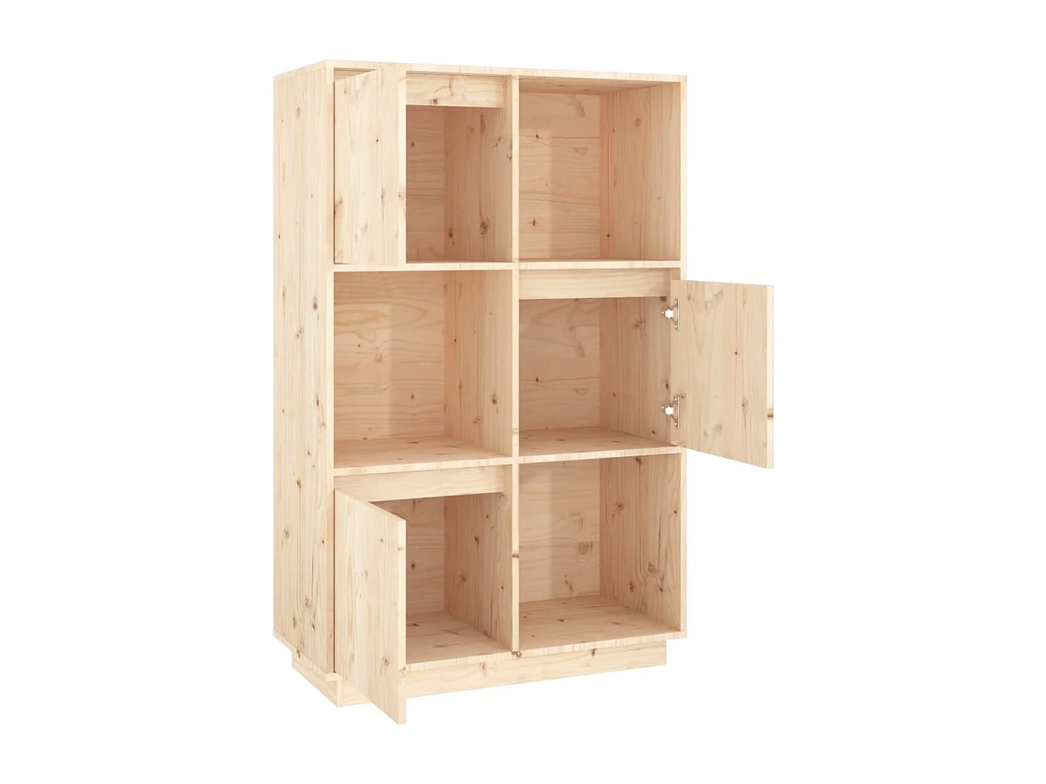 Credenza 74x35x117 cm in Legno Massello di Pino