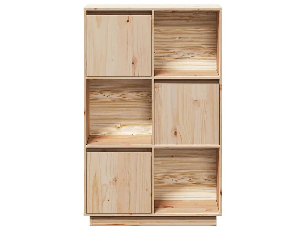 Buffet haut 74x35x117 cm Bois massif de pin