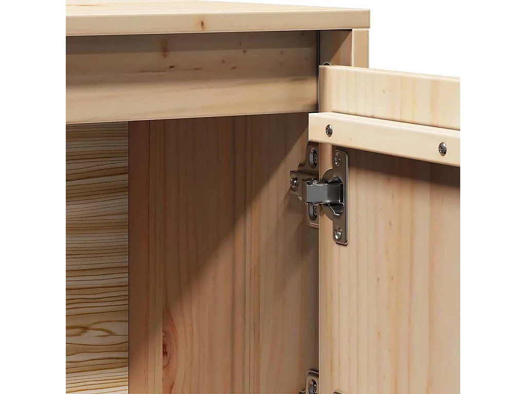 Hoge kast 38x35x117 cm massief grenenhout