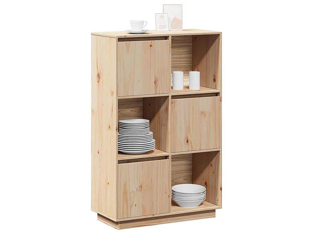 Hoge kast 38x35x117 cm massief grenenhout