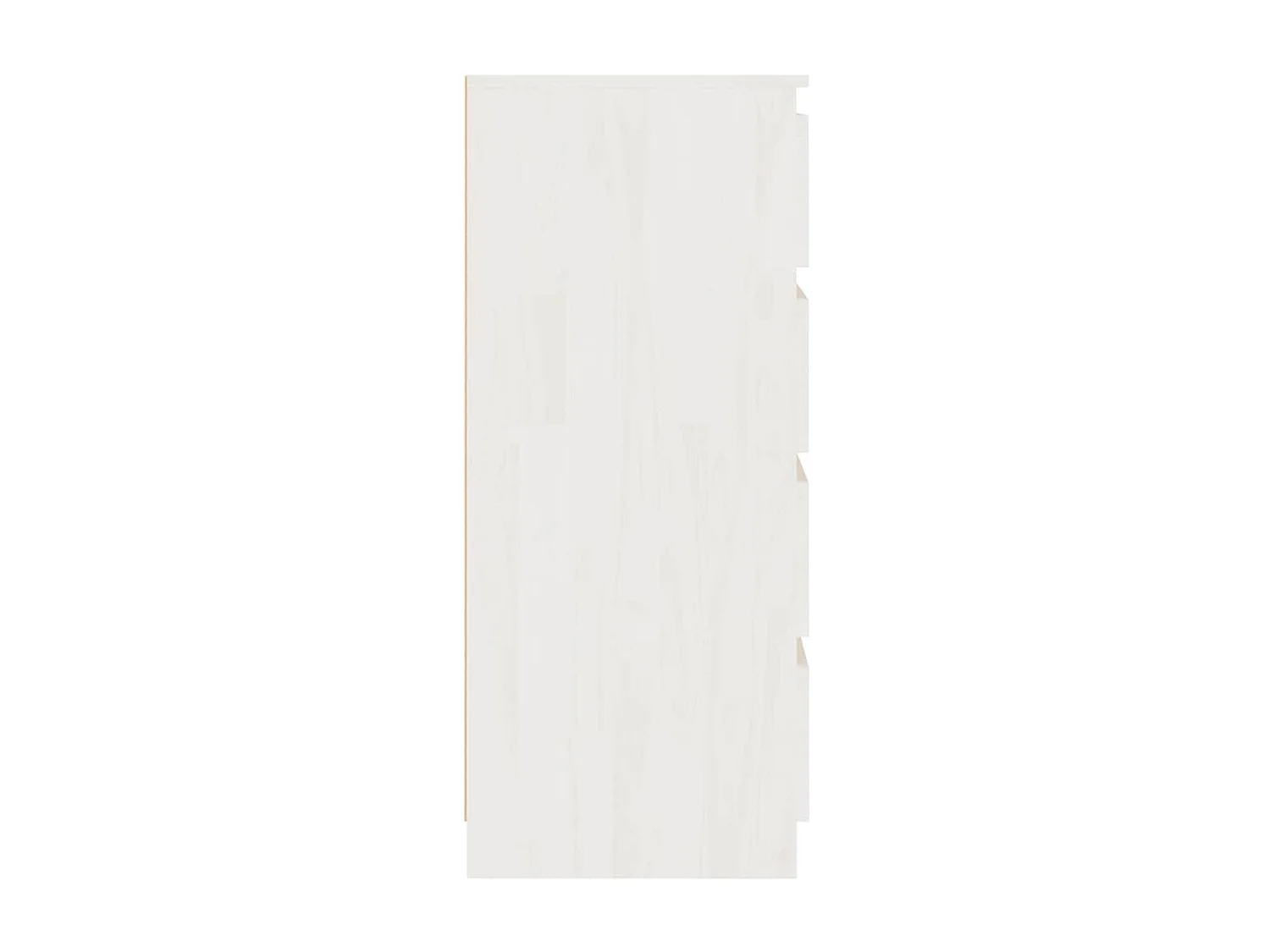 Armário de apoio pinho maciço 60x36x84 cm branco