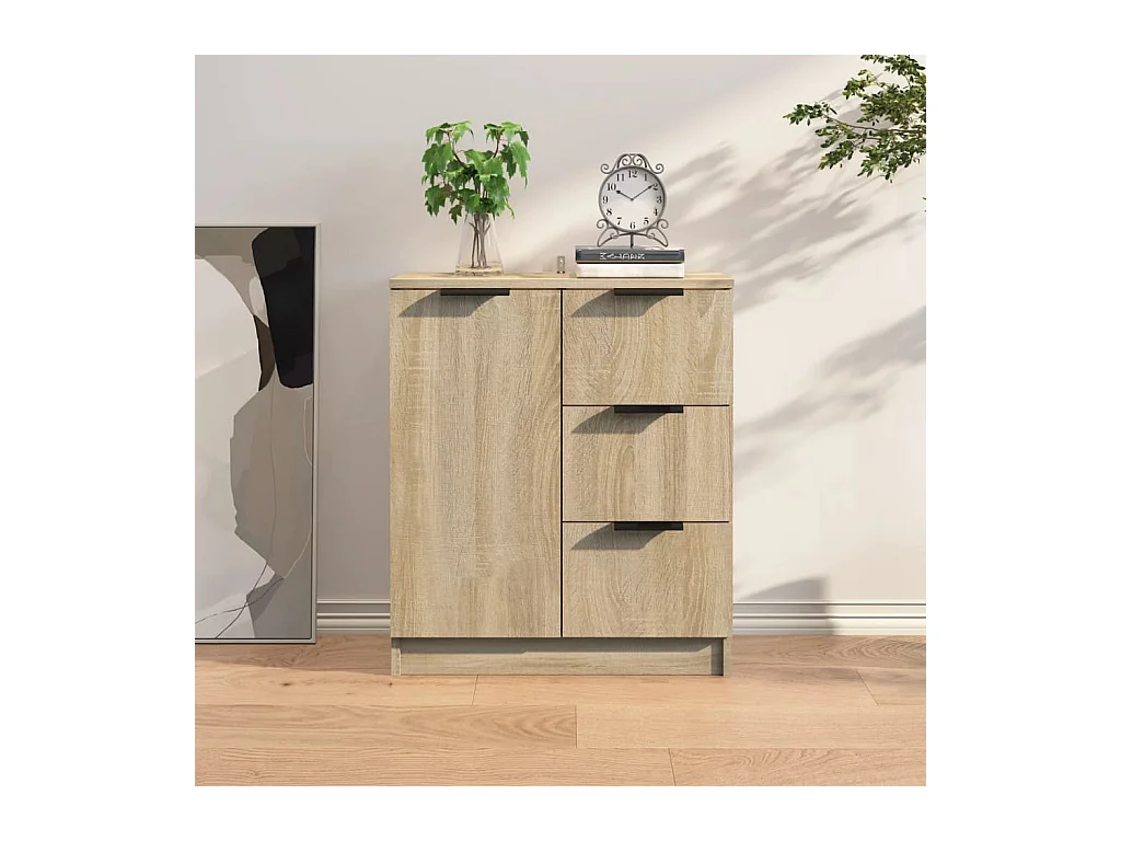 Credenza Rovere Sonoma 60x30x70 cm in Legno Multistrato