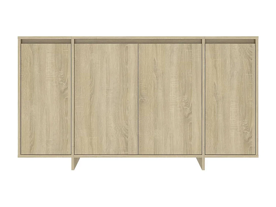 Buffet chêne sonoma 135x41x75 cm bois d'ingénierie