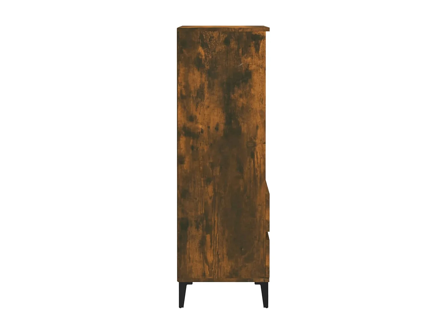 Buffet haut Chêne fumé 40x36x110 cm Bois d'ingénierie