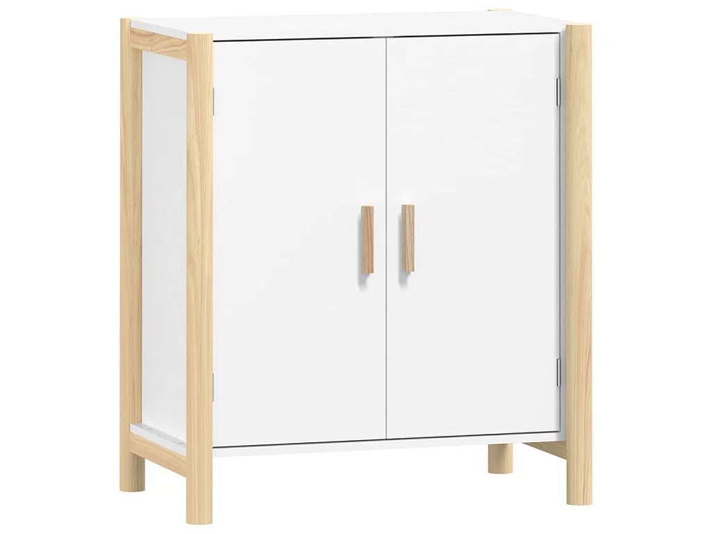 Buffet Blanc 62x38x70 cm Bois d'ingénierie