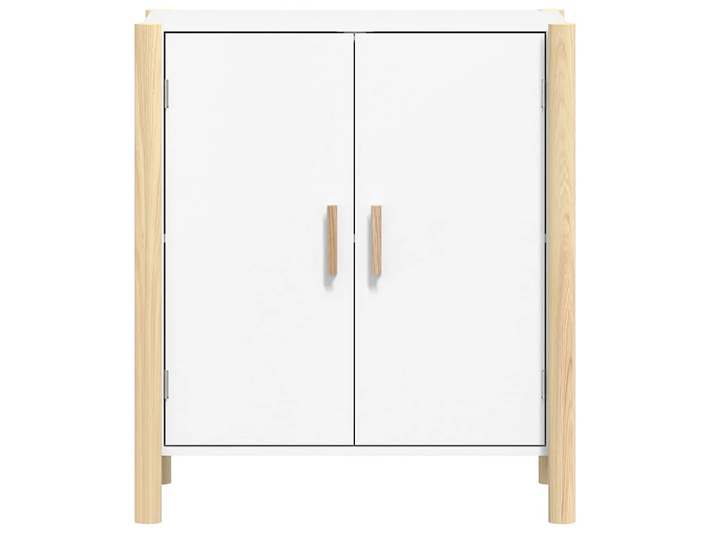 Buffet Blanc 62x38x70 cm Bois d'ingénierie