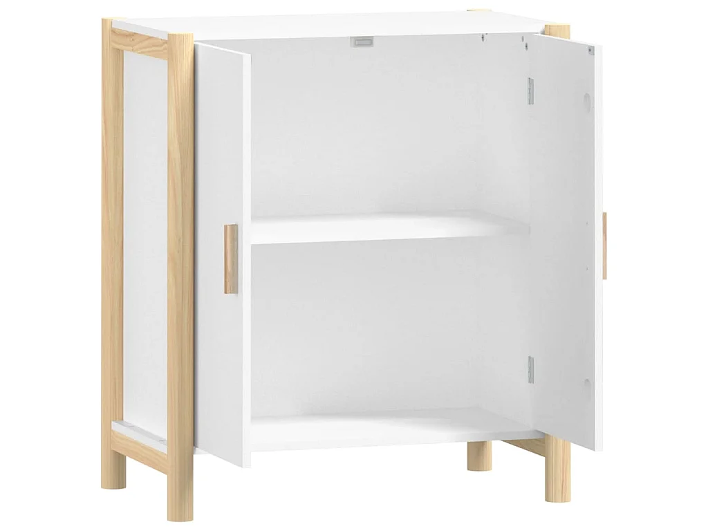 Buffet Blanc 62x38x70 cm Bois d'ingénierie