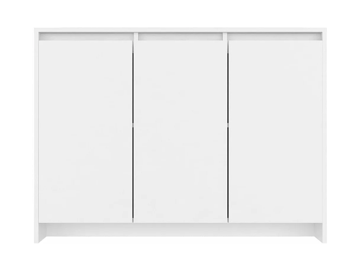 Buffet Blanc 102x33x75 cm Bois d'ingénierie