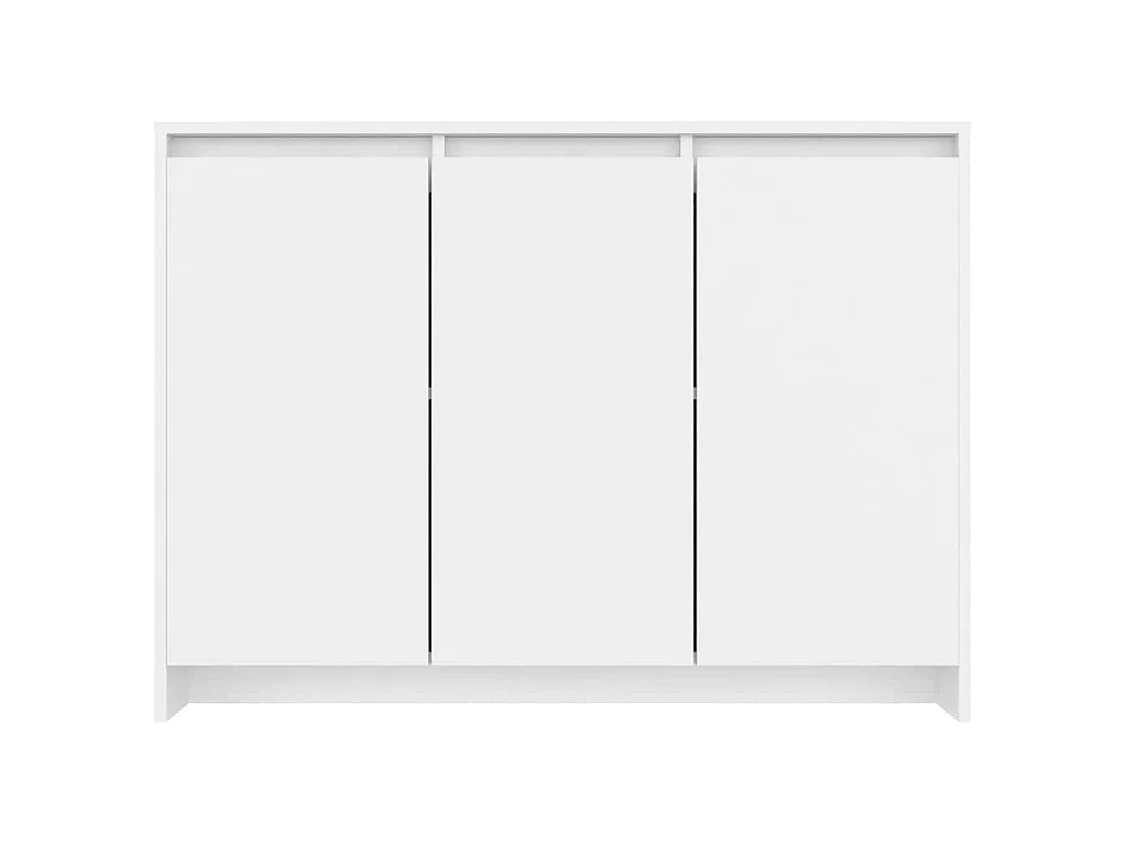 Sideboard Weiß 102x33x75 cm Holzwerkstoff