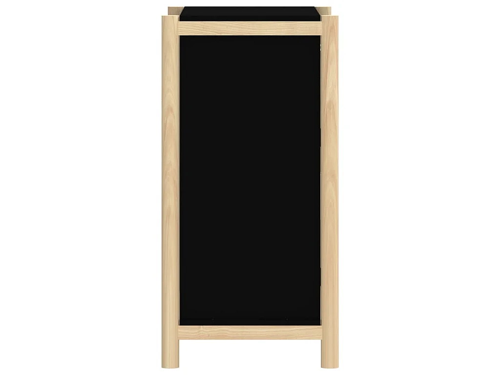 Buffet Noir 62x38x75 cm Bois d'ingénierie