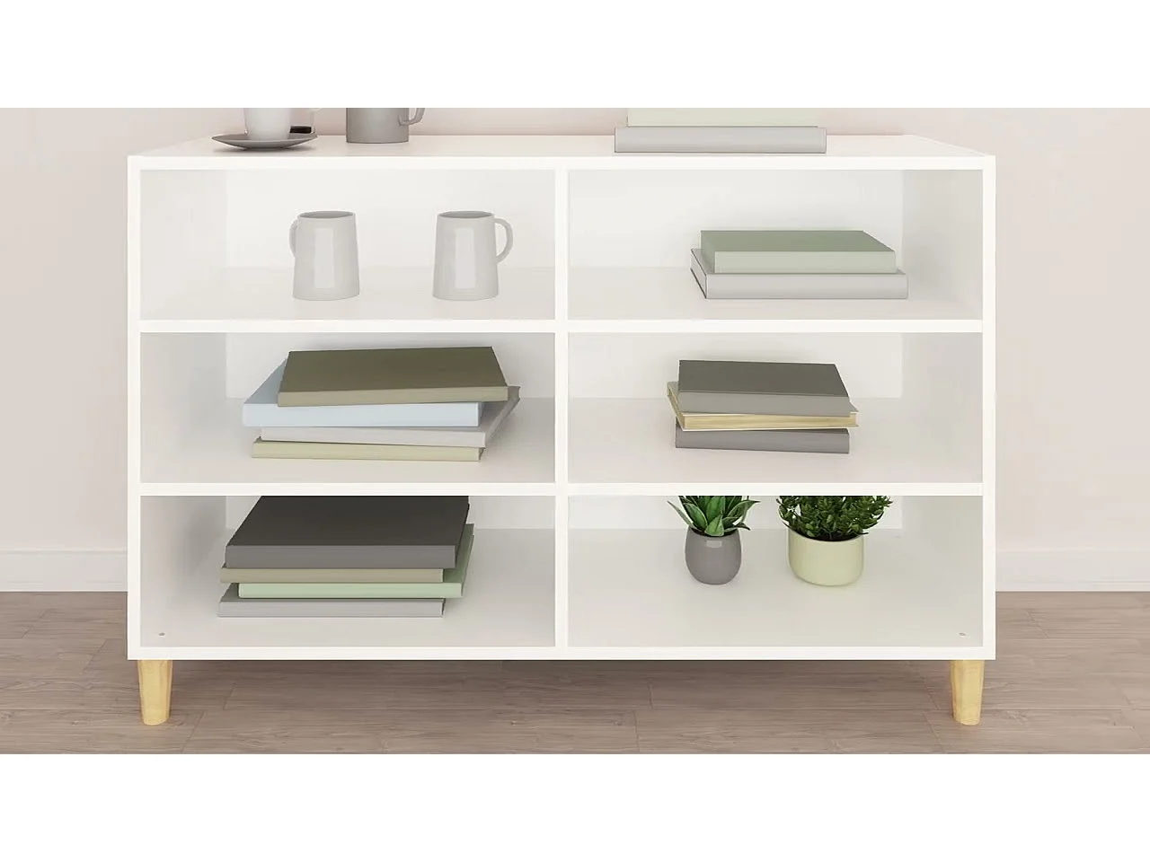 Buffet blanc 103,5x35x70 cm bois d'ingénierie