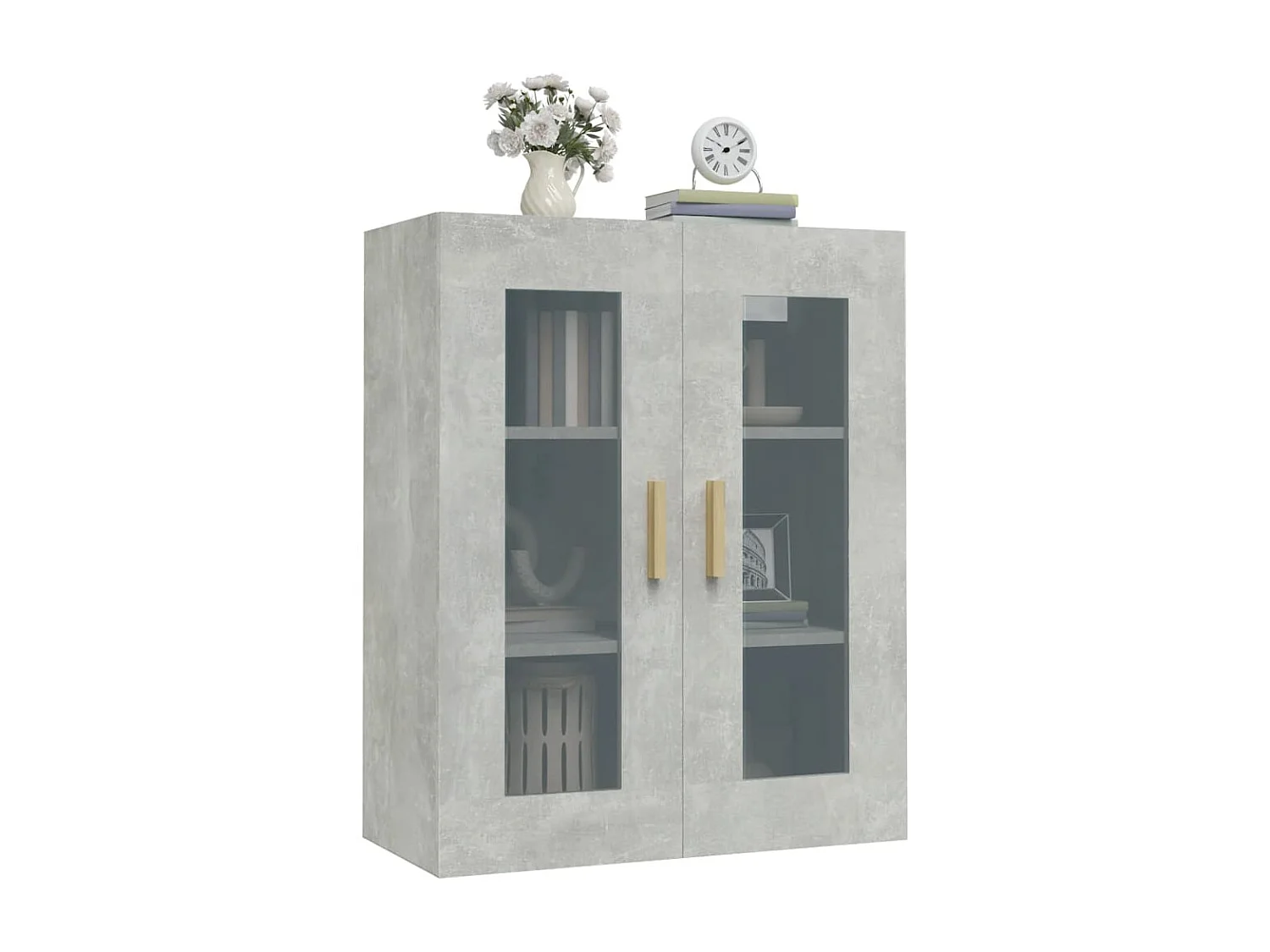 Hängeschrank Betongrau 69,5x34x90 cm