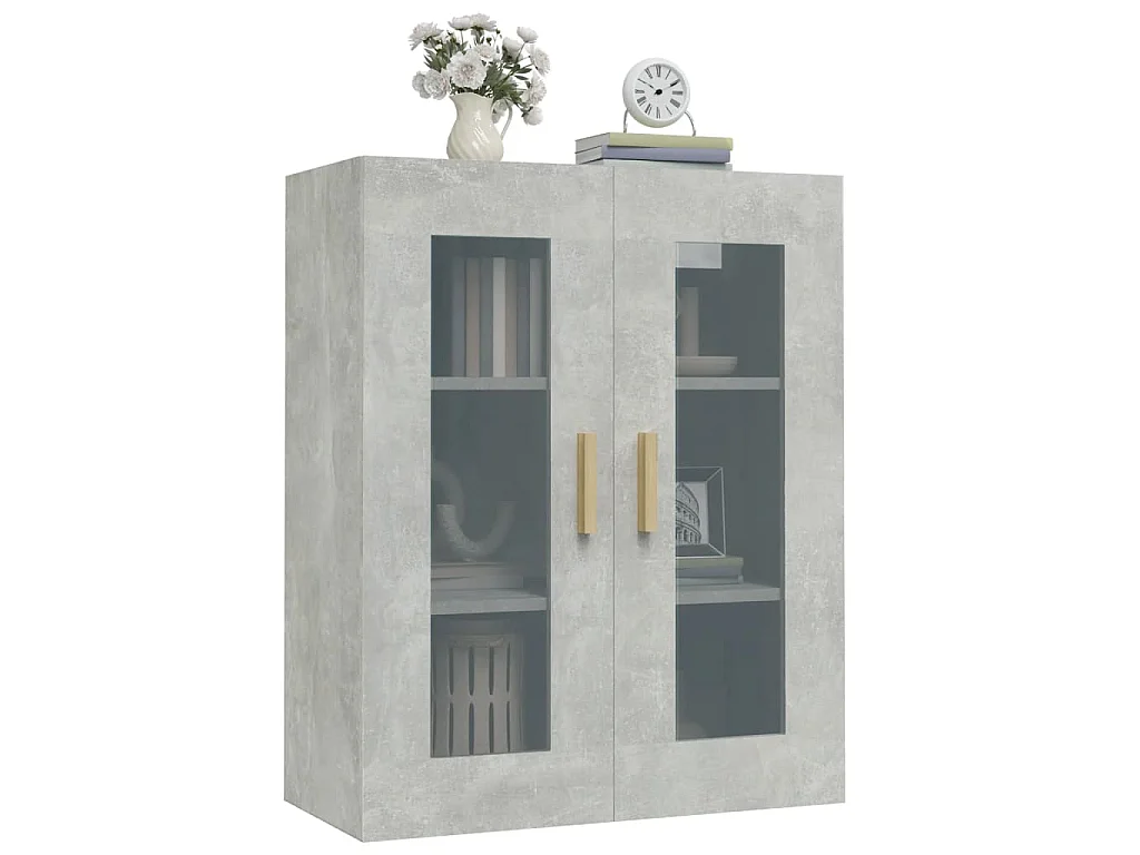 Hängeschrank Betongrau 69,5x34x90 cm