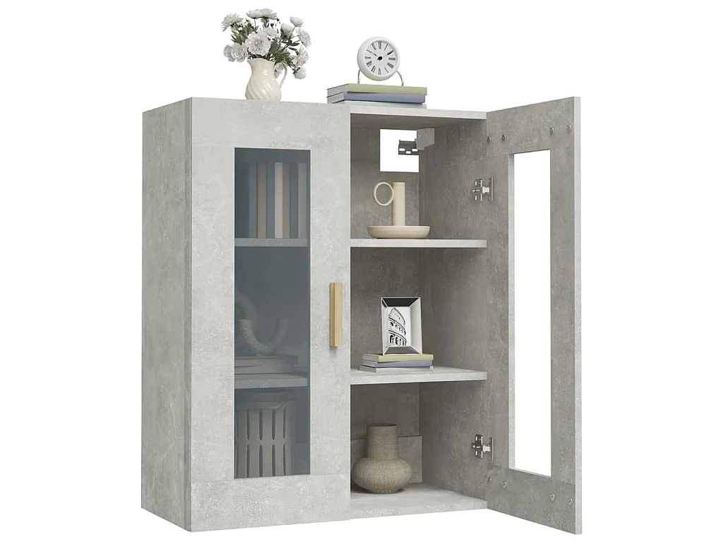 Hängeschrank Betongrau 69,5x34x90 cm