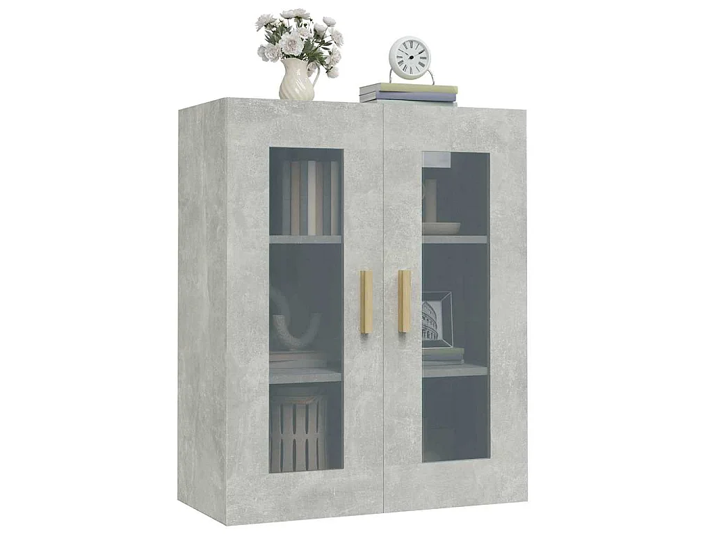 Bovenkast 69,5x34x90 cm betongrijs