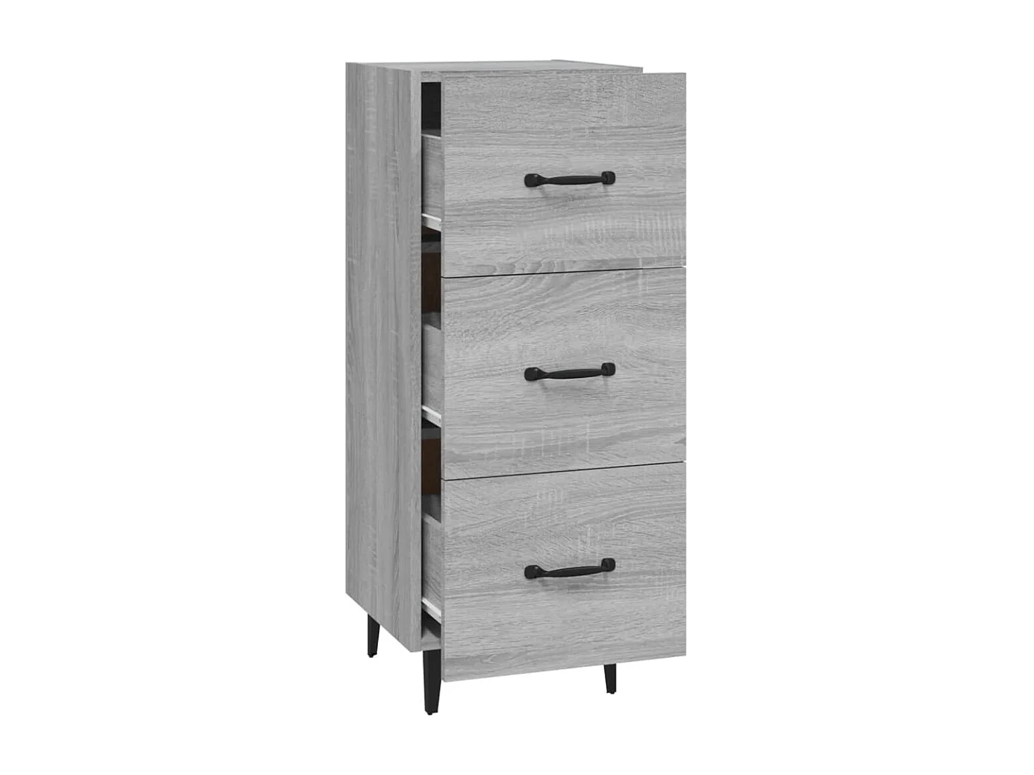Buffet Sonoma gris 34,5x34x90 cm Bois d'ingénierie