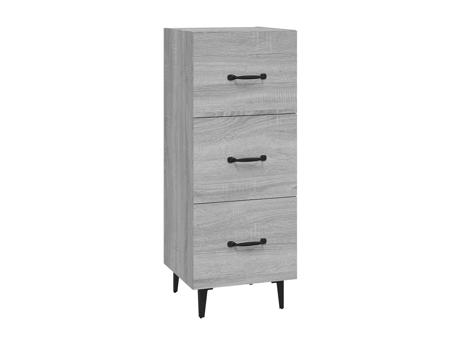 Buffet Sonoma gris 34,5x34x90 cm Bois d'ingénierie