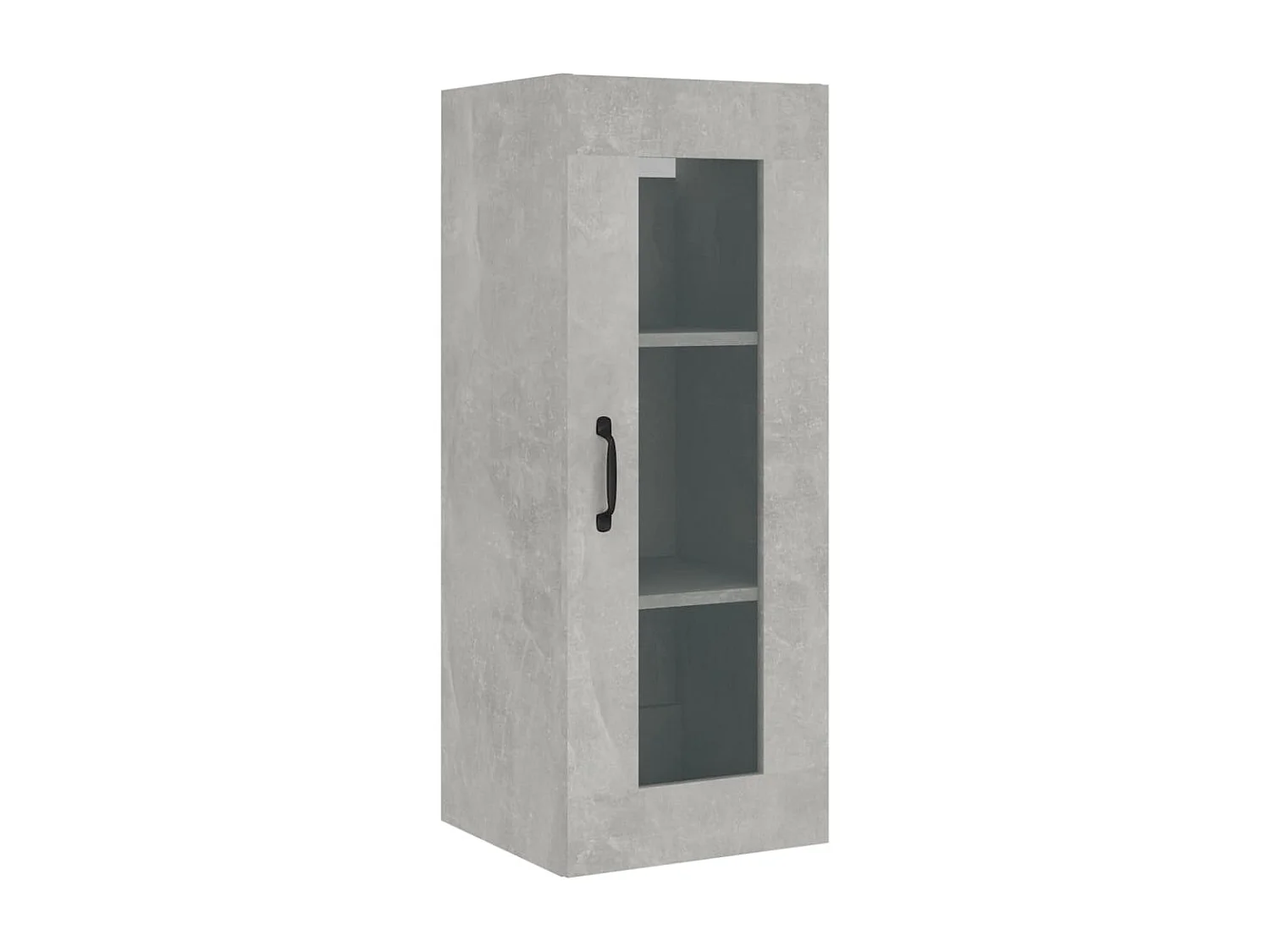 Armoire murale suspendue Gris béton 34,5x34x90 cm