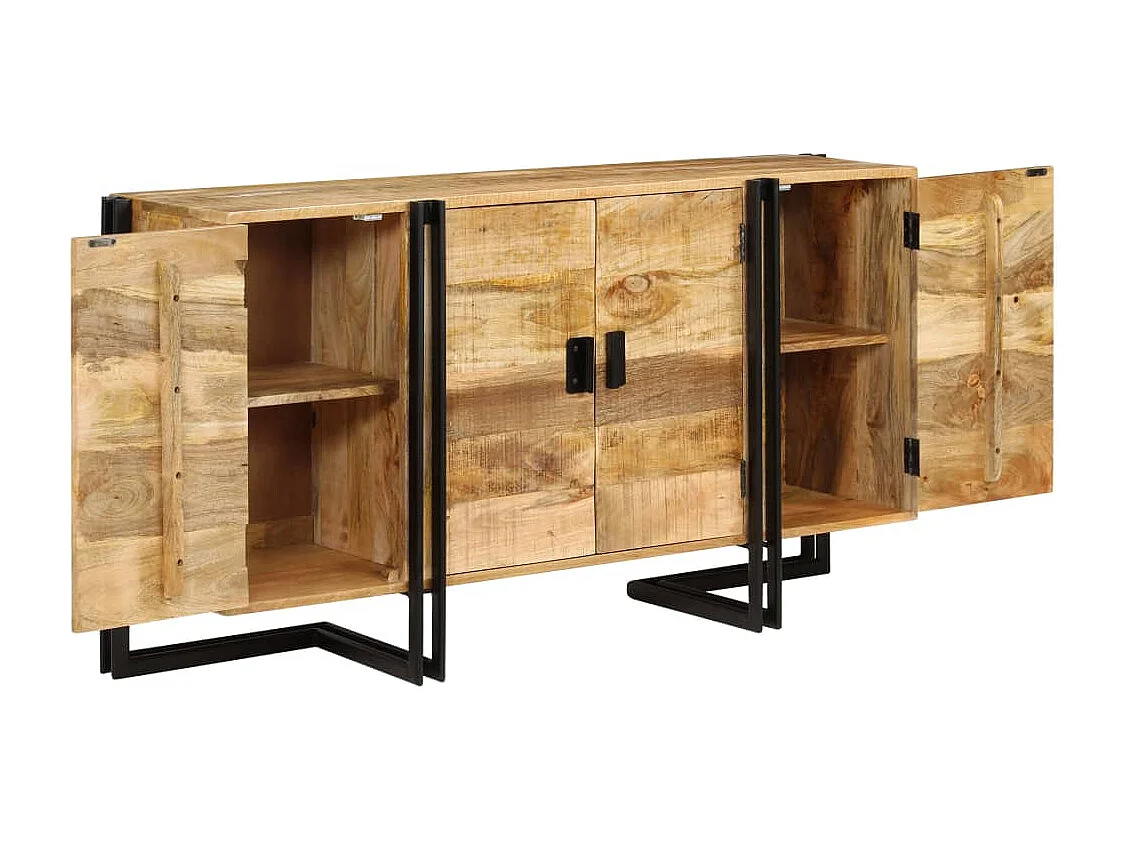 Buffet Bois de manguier massif 150x40x80 cm
