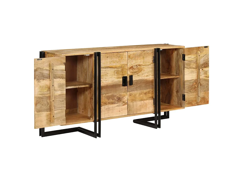 Buffet Bois de manguier massif 150x40x80 cm
