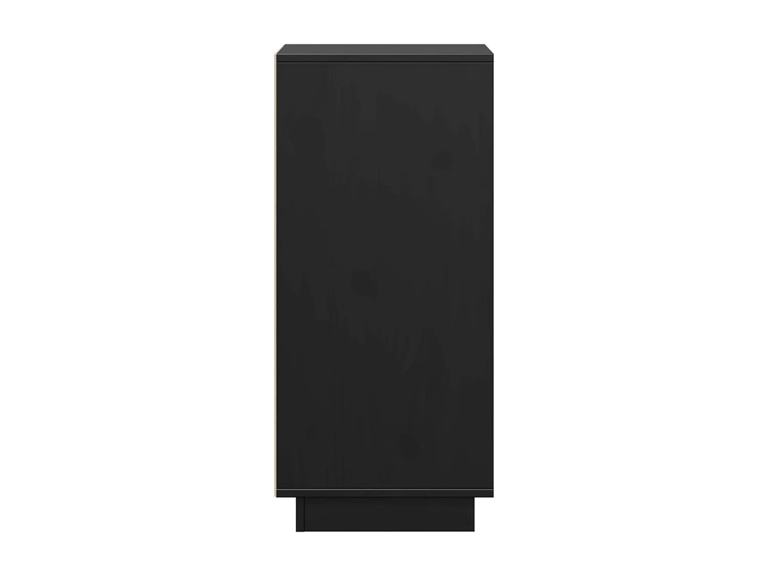 Aparador 2 uds madera maciza de pino negro 31,5x34x75 cm