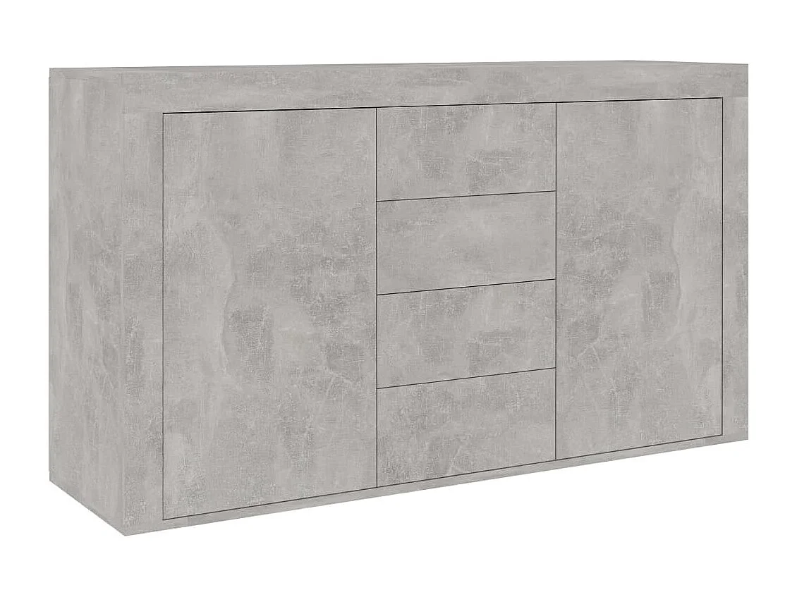 Aparador 120x36x69 cm derivados de madeira cinzento cimento
