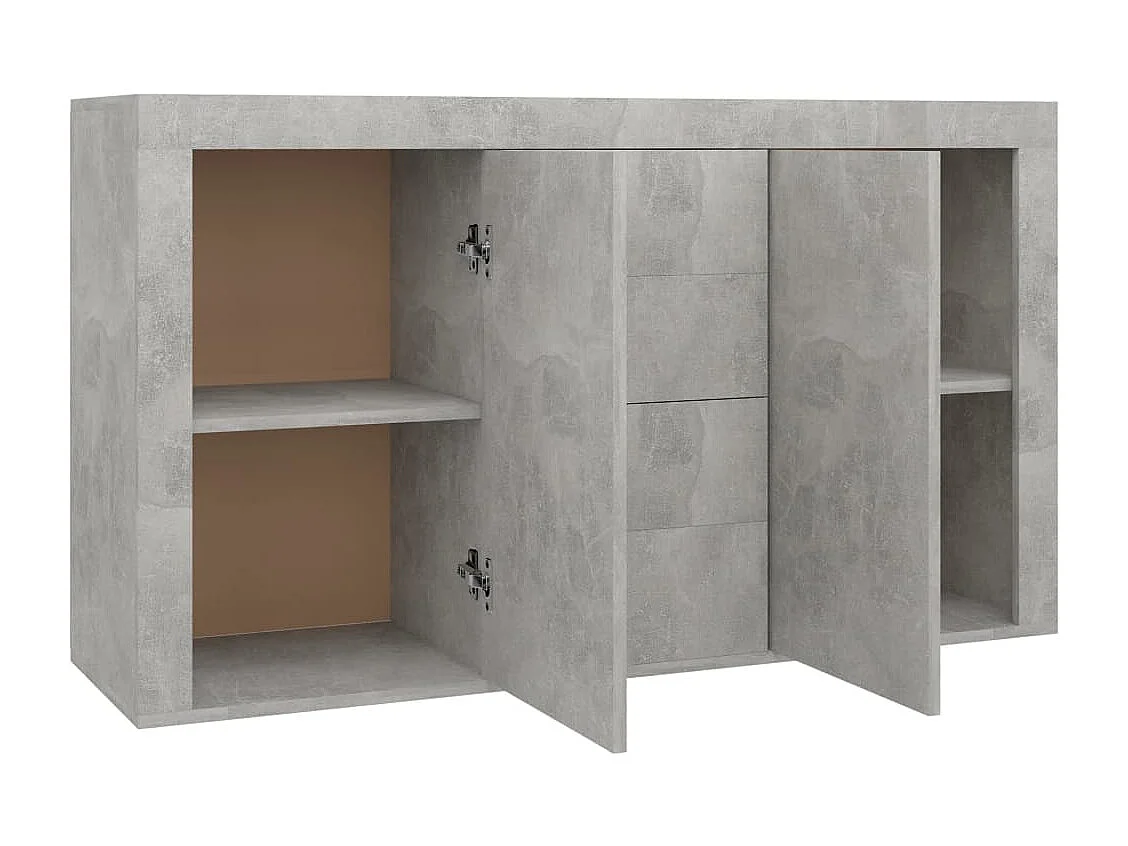 Aparador 120x36x69 cm derivados de madeira cinzento cimento