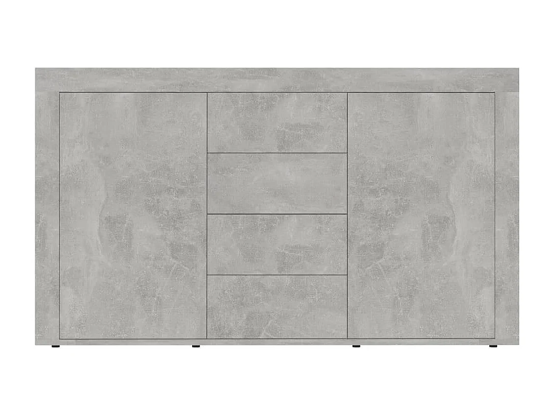 Aparador 120x36x69 cm derivados de madeira cinzento cimento