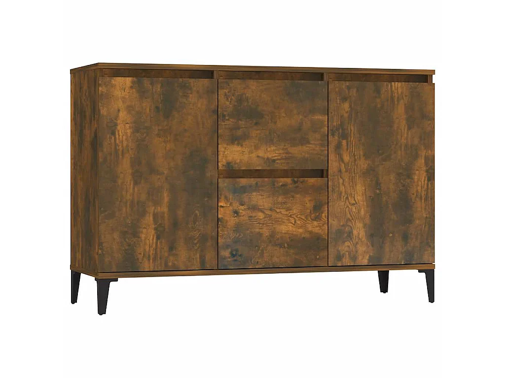 Buffet Chêne fumé 102x35x70 cm Bois d'ingénierie