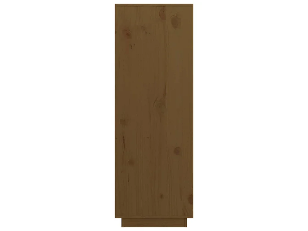 Hoge kast 89x40x116,5 cm massief grenenhout honingbruin