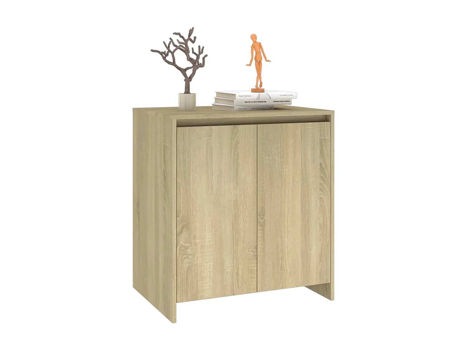 Dressoir 70x41x75 cm bewerkt hout sonoma eikenkleurig