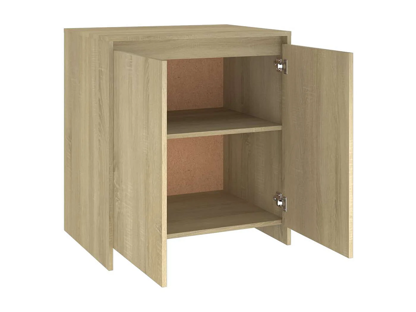 Dressoir 70x41x75 cm bewerkt hout sonoma eikenkleurig