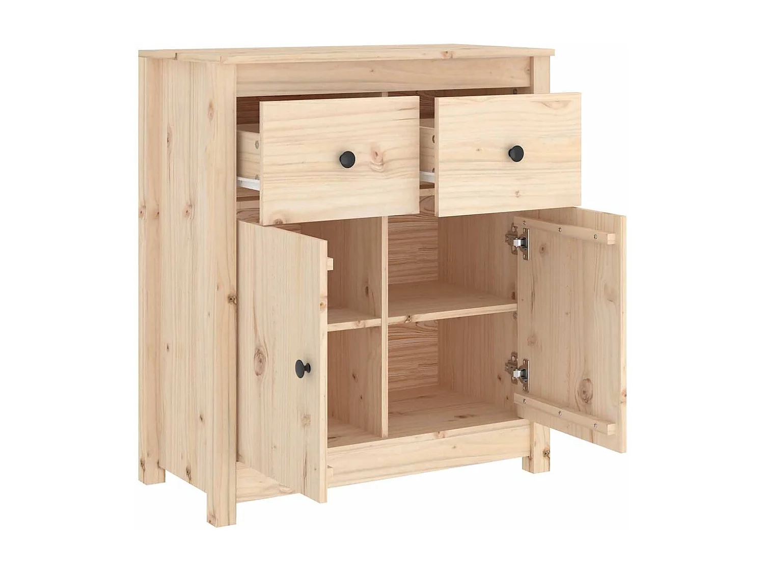 Dressoir 70x35x80 cm massief grenenhout