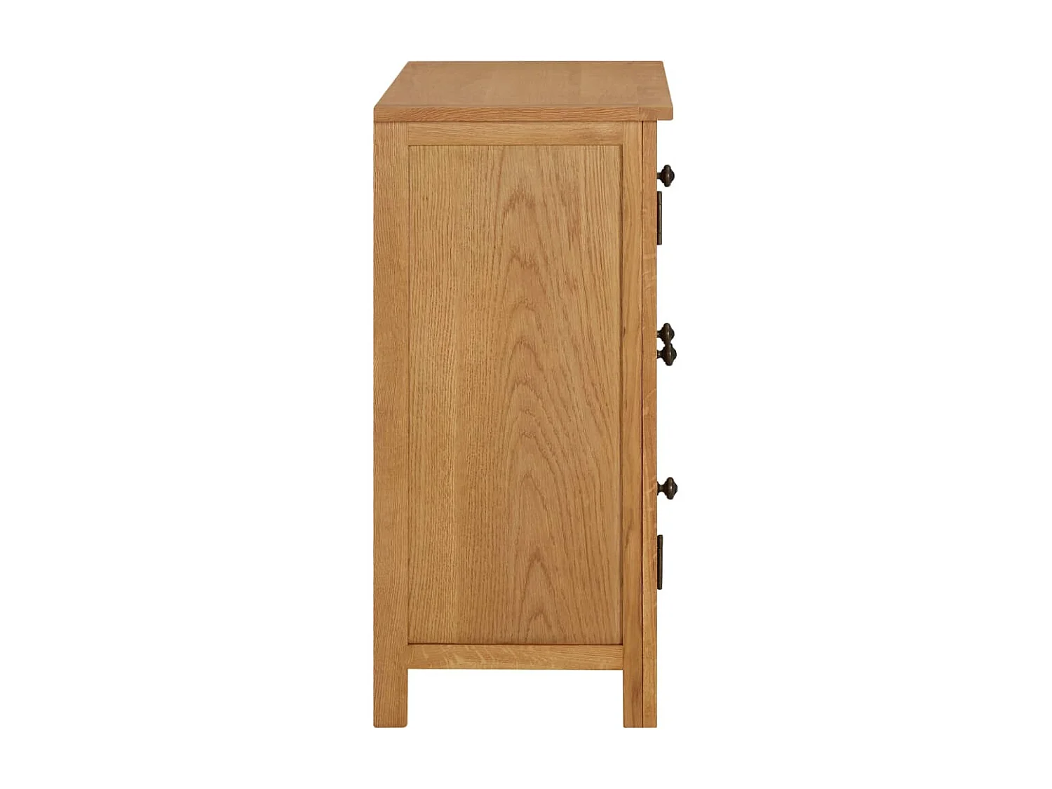 Kast 70x35x75 cm massief eikenhout