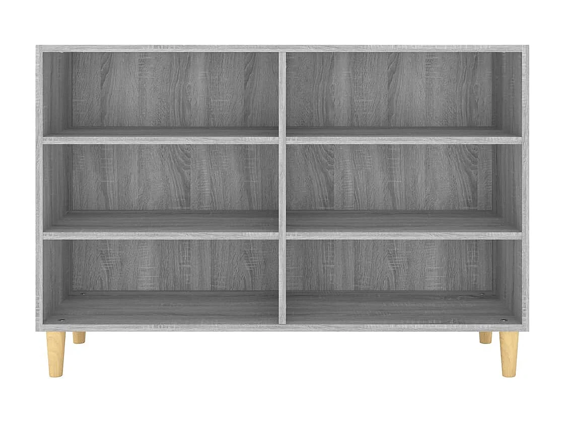 Dressoir 103,5x35x70 cm bewerkt hout grijs sonoma eikenkleurig