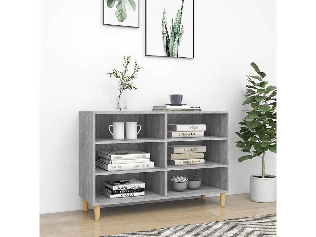 Buffet sonoma gris 103,5x35x70 cm bois d'ingénierie