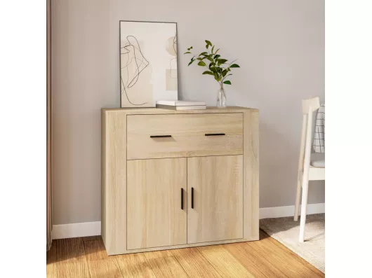 Kauf Unique Sideboard Sonoma-Eiche 80x33x70 cm Holzwerkstoff