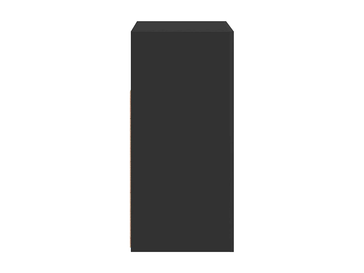 Aparador com luzes LED 80x35x75 cm preto